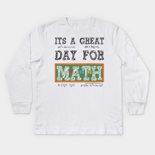 Math Teacher Kids Long Sleeve T-Shirt